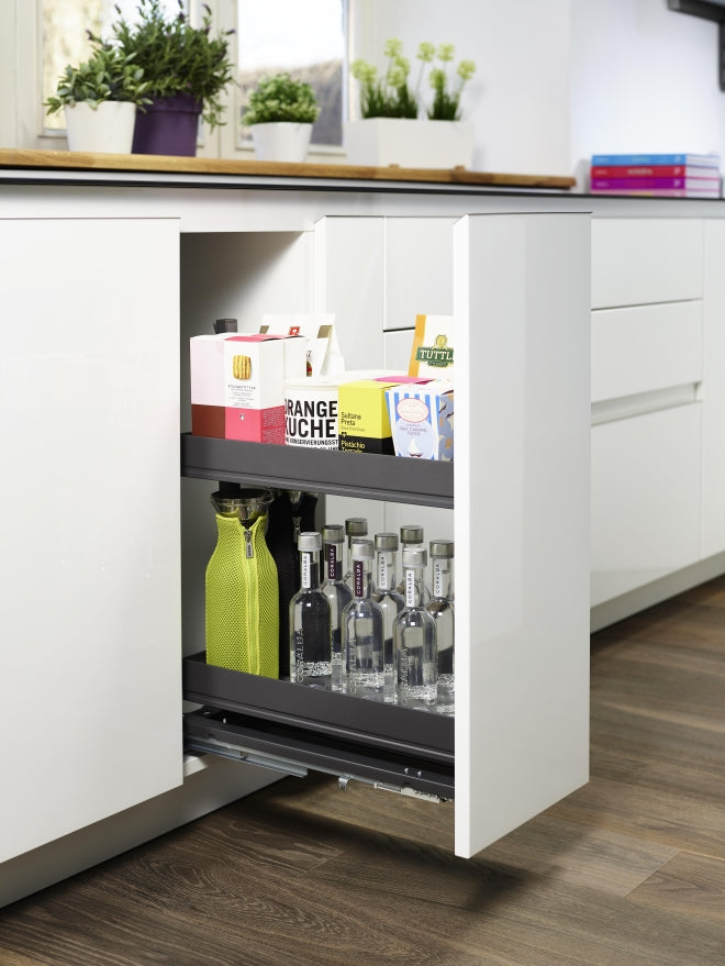 Arena Pure, base unit pull out, unhanded, 400mm, full extension with soft close-KAPBP400A