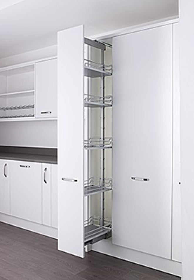 Arena 300mm full extension larder unit,1800-2200mm high, antislip-KALF300SC