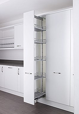Arena 400mm full extension larder unit,1800-2200mm high, antislip-KALF400FESC
