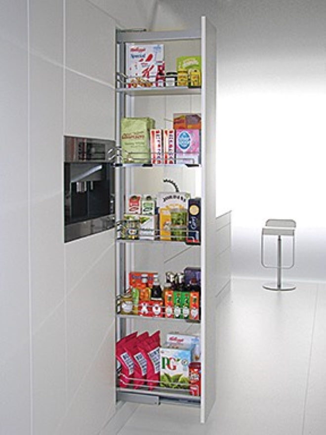 Arena 300mm full extension larder unit,1800-2200mm high, antislip-KALF300SC